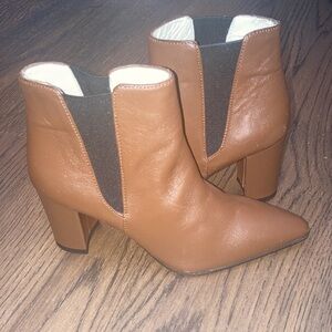 Amalfi Rangoni Brown Leather Booties   Size 4